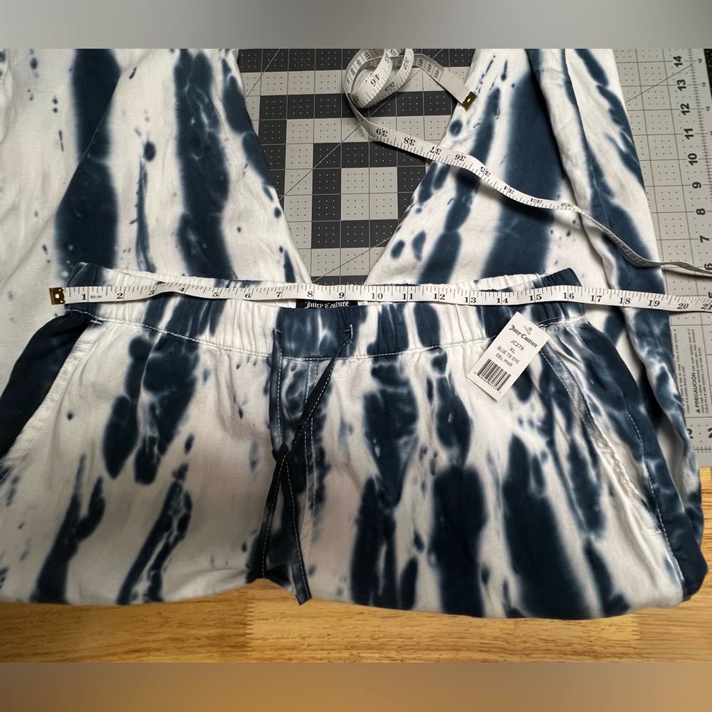 Juicy Couture Black and White Tie-Dye Joggers Sz XL - Picture 3 of 7
